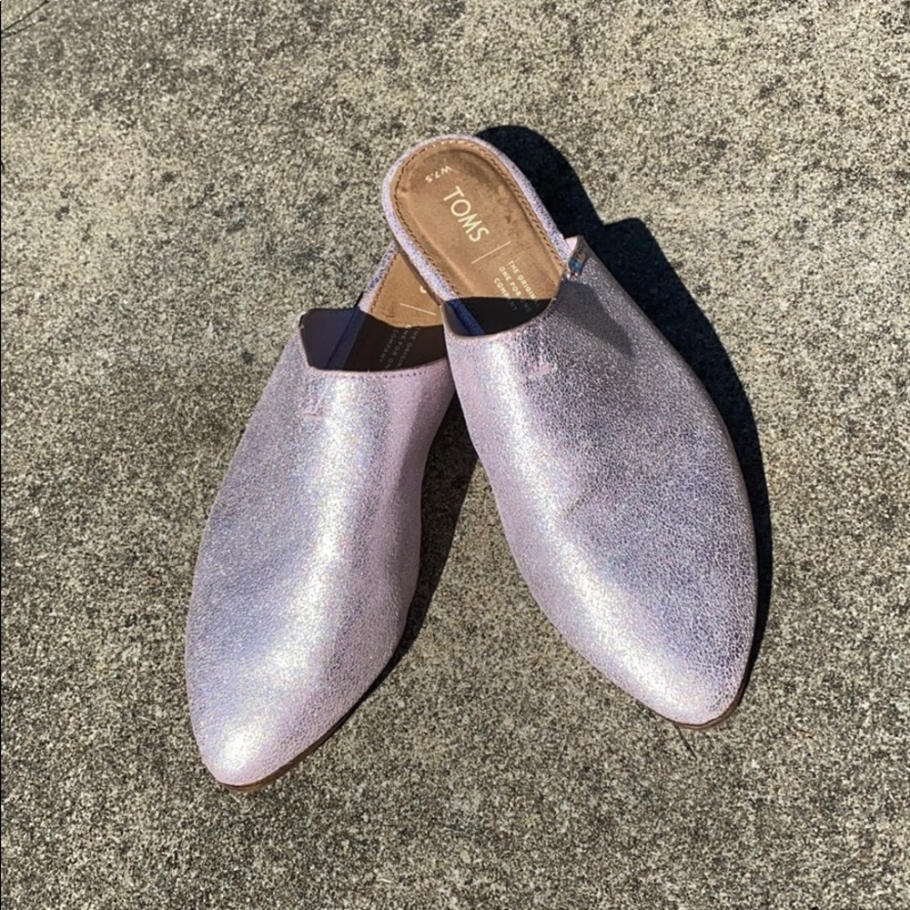 Toms lilac mules